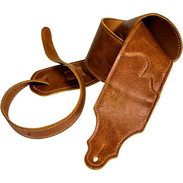 Гитарный ремень Franklin Strap Jackson Hole Aged Leather Guitar Strap Cognac