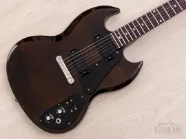 1972 Gibson SG II Vintage Electric Guitar Walnut w/ Mini Humbuckers & Case