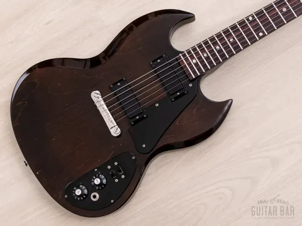 1972 Gibson SG II Vintage Electric Guitar Walnut w/ Mini Humbuckers & Case