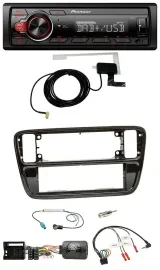 Pioneer 1DIN MP3 DAB USB Lenkrad Autoradio für VW Up AA AAN 11-16 Klavierlack