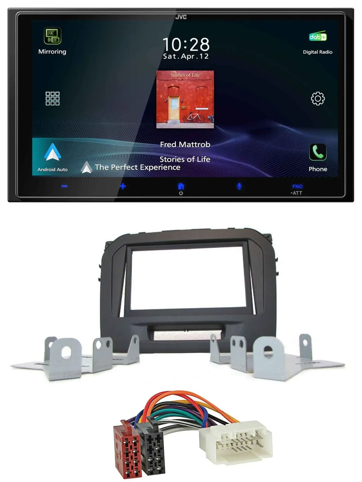 JVC USB Bluetooth 2DIN DAB MP3 Autoradio für Suzuki Vitara LY ab 04/2015