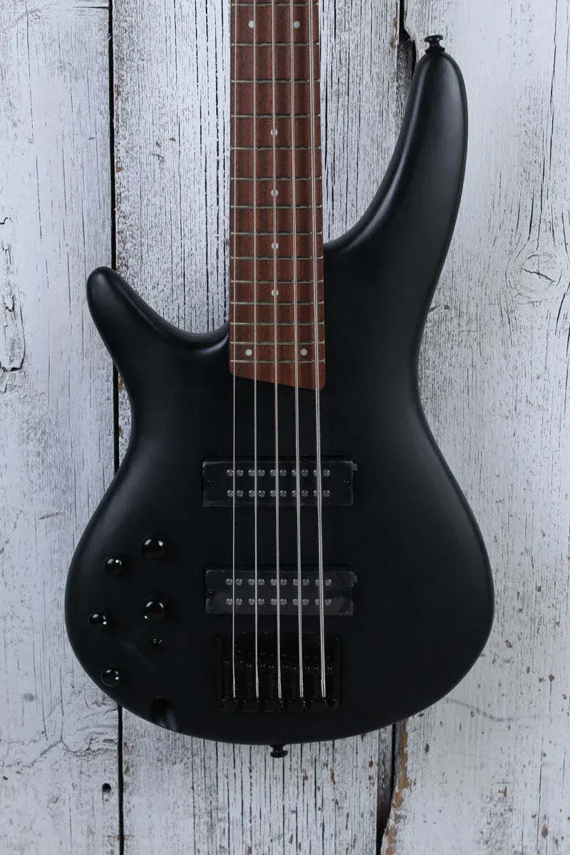 Ibanez SR305EBL Left Handed 5 String Electric Bass Guitar Weathered Black