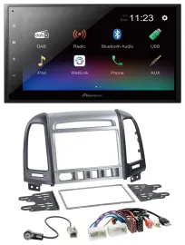 Pioneer USB Bluetooth DAB 2DIN MP3 Autoradio für Hyundai Santa Fe AUX USB 4 Scha