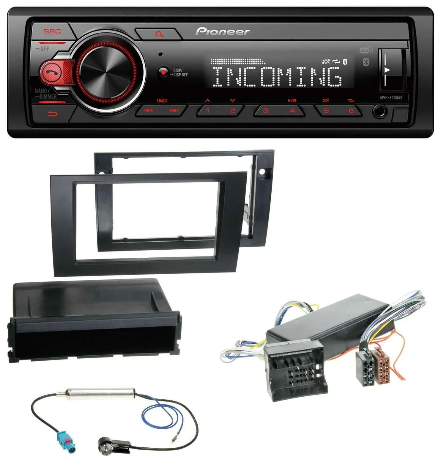 Pioneer Bluetooth USB DAB MP3 Autoradio für Audi A4 99-01 B5 Symphony Bose Aktiv