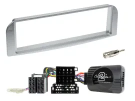 Einbauset CAN-Bus DIN Autoradio für Alfa Romeo 147 GT 2007-2010 silbergrau