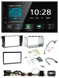 Автомагнитола Kenwood 2DIN, Bluetooth, DAB, USB для Audi A6 C5 (2001–2004)