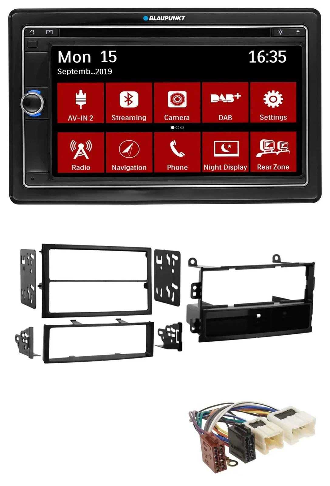Blaupunkt Bluetooth DAB 2DIN USB DVD MP3 Autoradio für Nissan 350Z Roadster 02-0