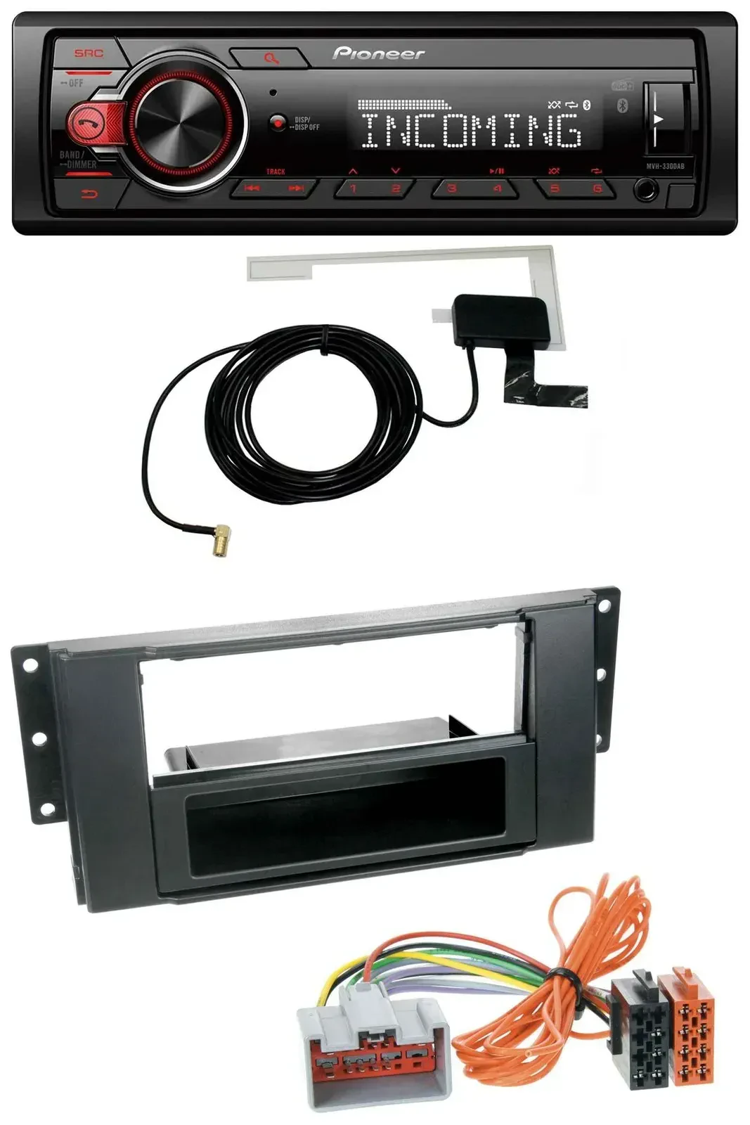 Автомагнитола Pioneer CD, USB, AUX, DAB для Land Rover Freelander 2011–2012