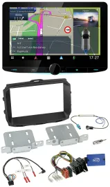 Kenwood Bluetooth DAB TMC 2DIN Lenkrad USB Navigation für Alfa Romeo Giulietta 2