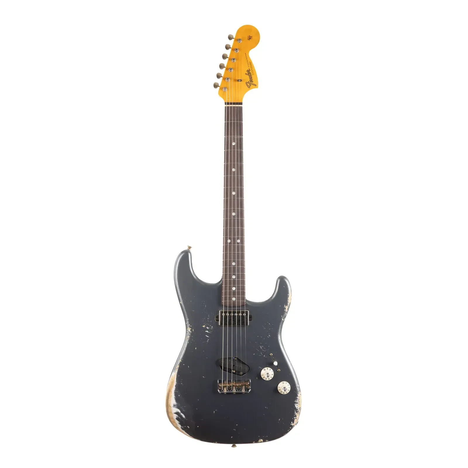 Электрогитара Fender Custom Shop Stratocaster SH Heavy Relic Aged Charcoal Frost Metallic