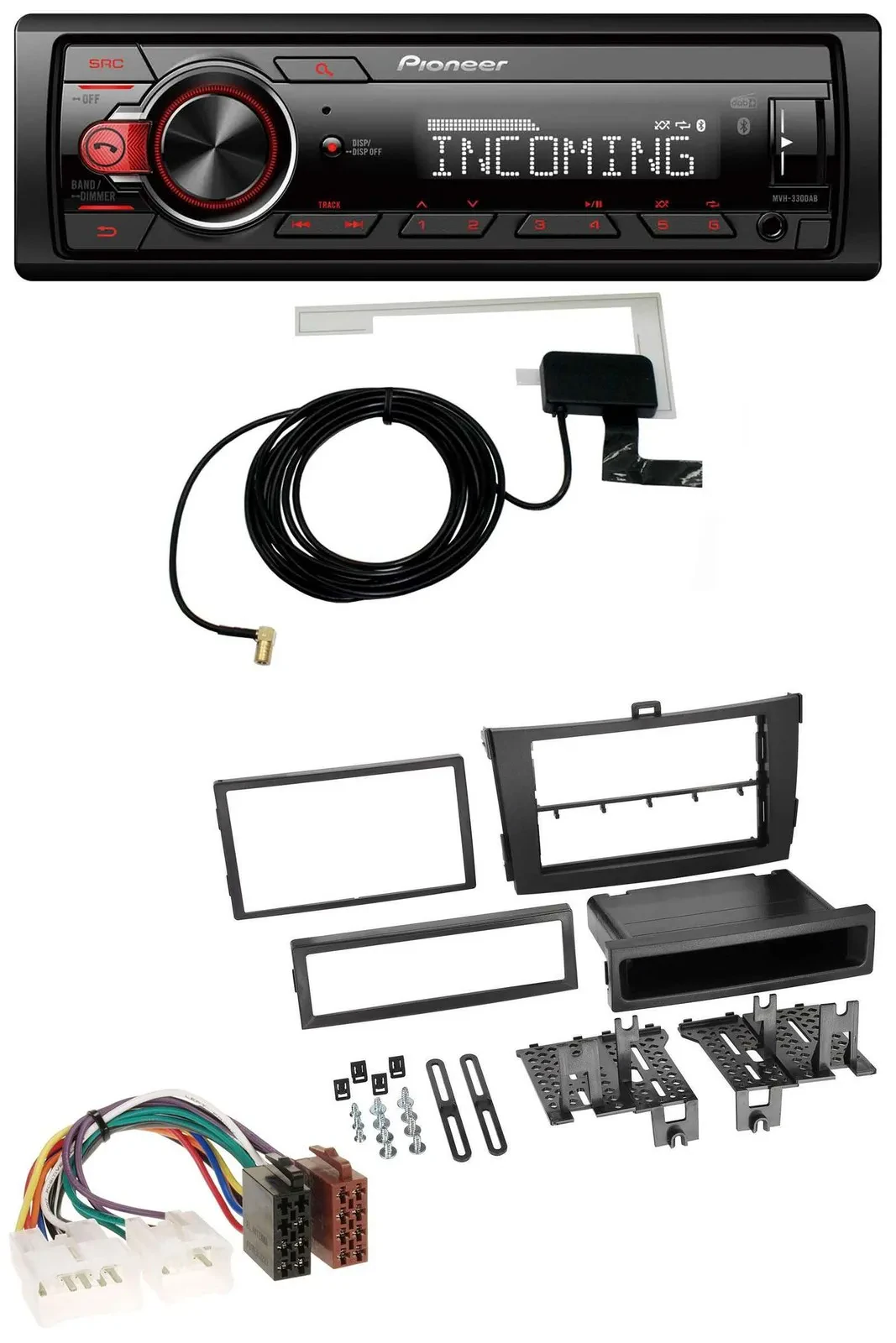 Автомагнитола Pioneer USB MP3 DAB Bluetooth для Toyota Corolla (с 2009) черная