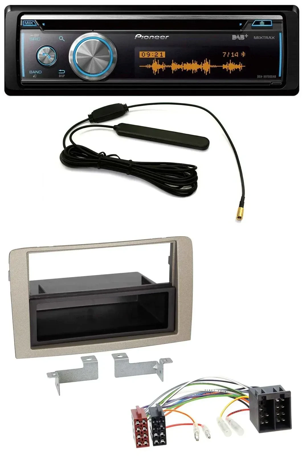 Автомагнитола для Lancia Musa (с 2005) Pioneer CD, USB, Bluetooth, DAB, MP3