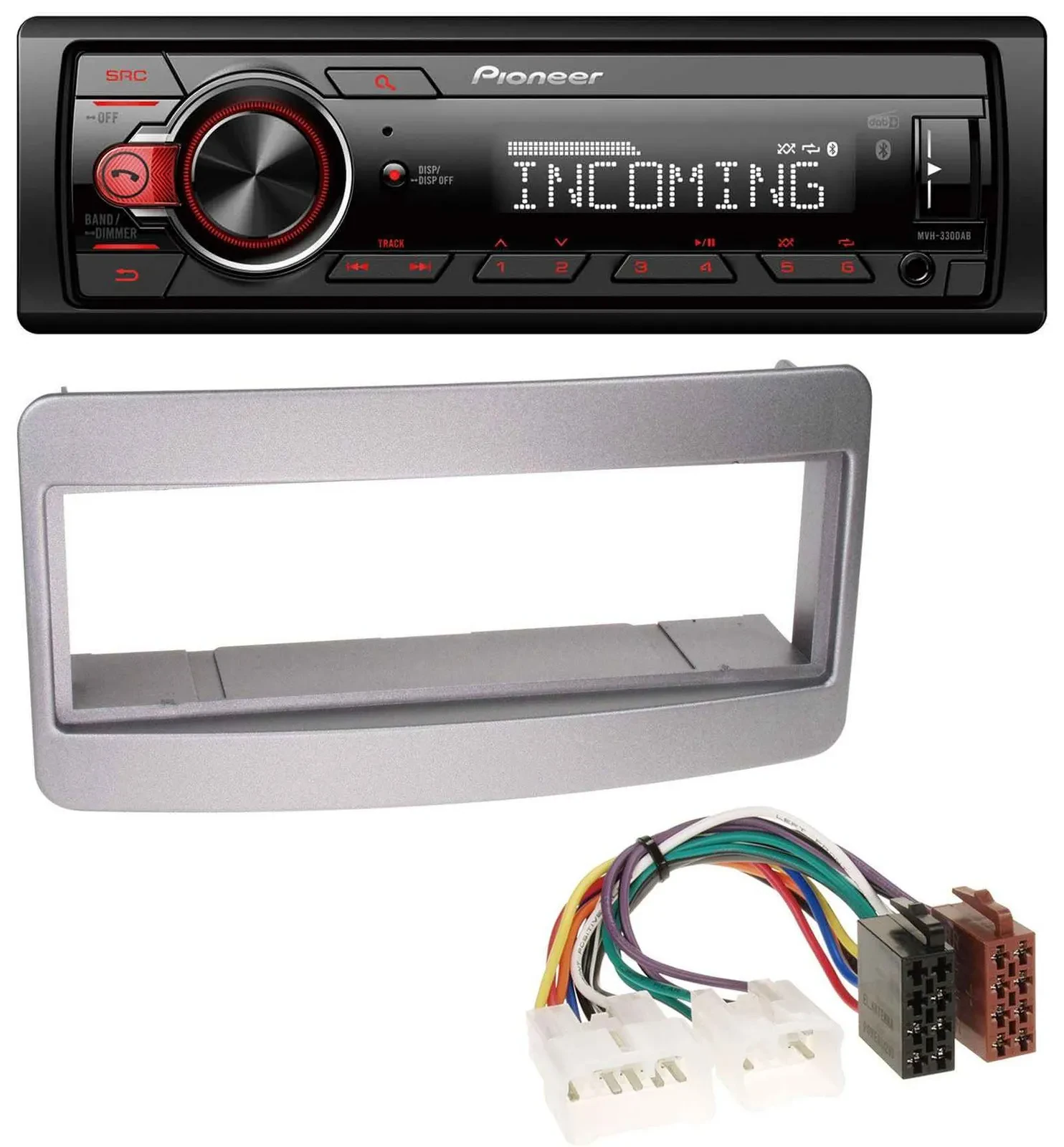 Pioneer Bluetooth USB DAB MP3 Autoradio für Toyota Celica MR2 dunkelsilber
