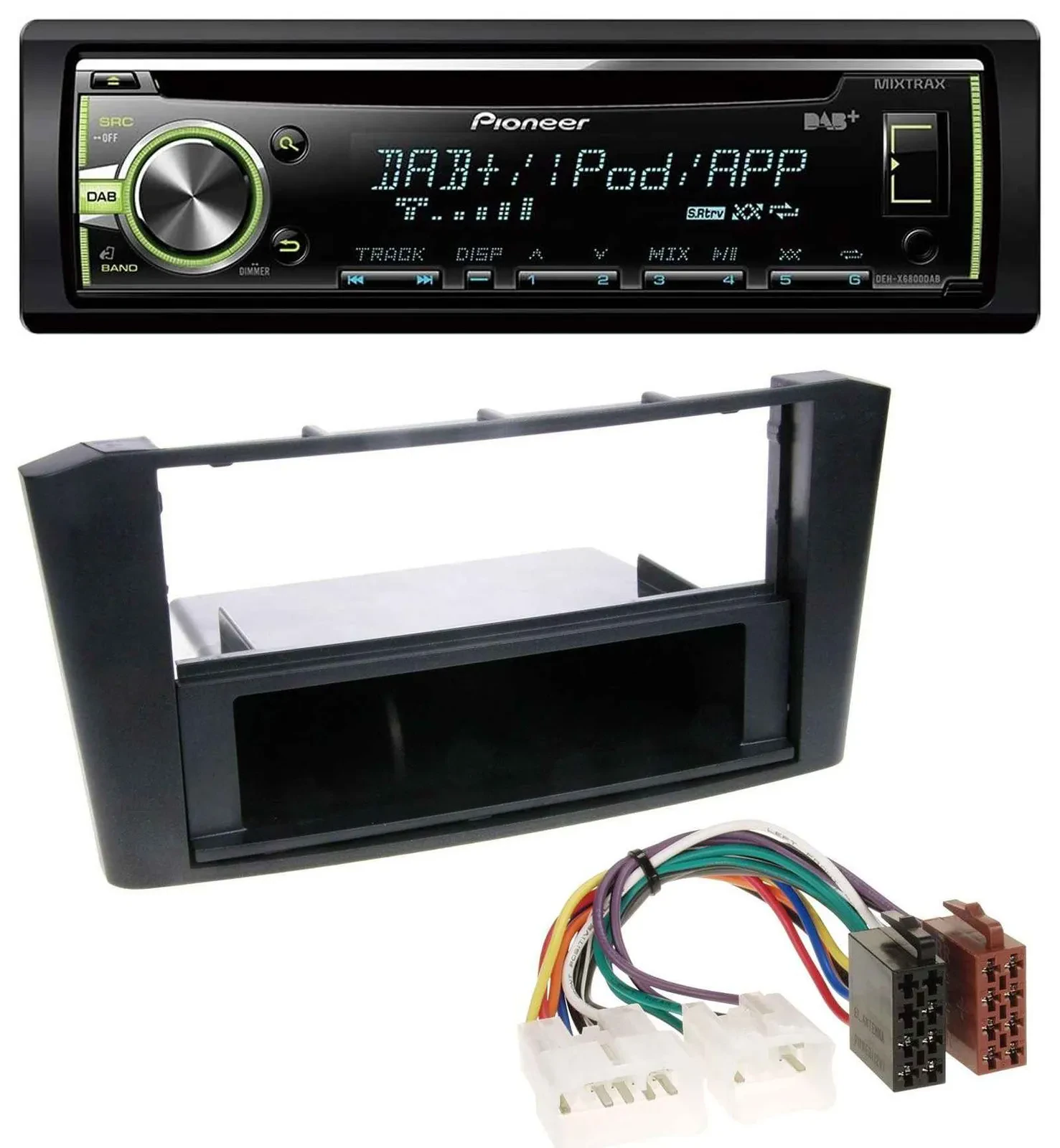 Автомагнитола Pioneer CD, DAB, USB, MP3, AUX для Toyota Avensis T25 (2003–2009)