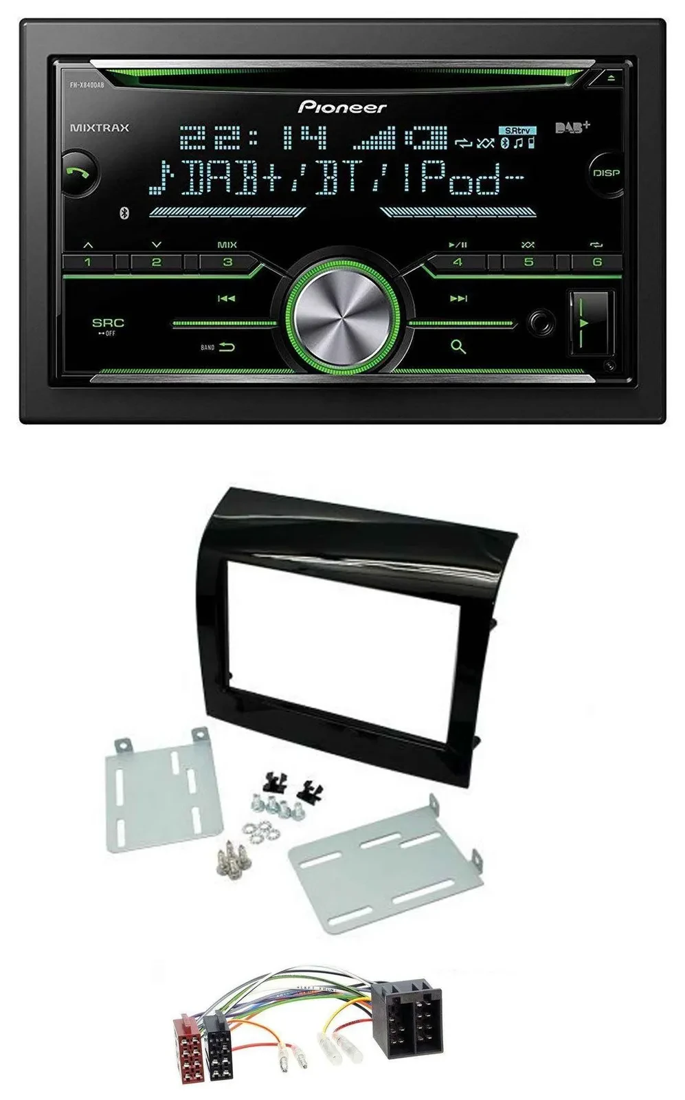 Pioneer Bluetooth MP3 DAB 2DIN USB CD Autoradio für Fiat Ducato 11-21 Peugeot Bo