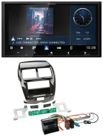 Kenwood Bluetooth 2DIN USB DAB MP3 Autoradio für Citroen C4 Mitsubishi ASX Peuge