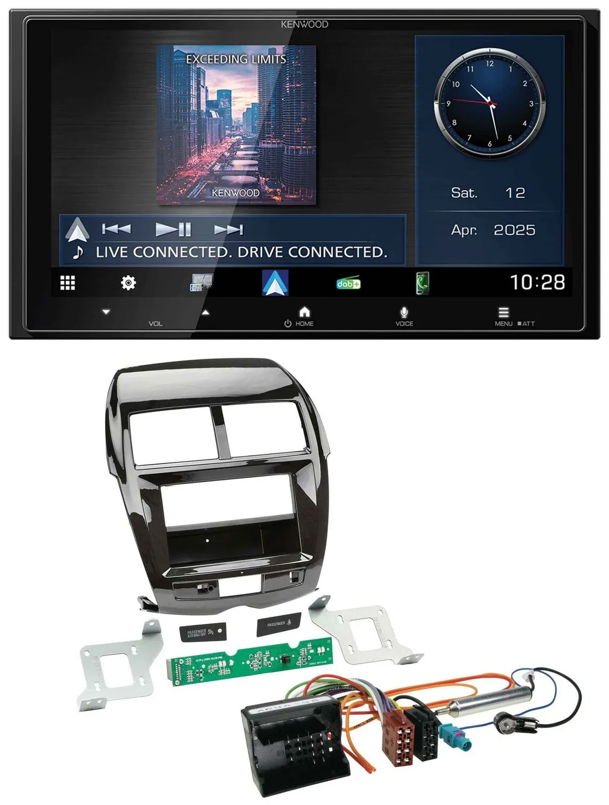 Kenwood Bluetooth 2DIN USB DAB MP3 Autoradio für Citroen C4 Mitsubishi ASX Peuge