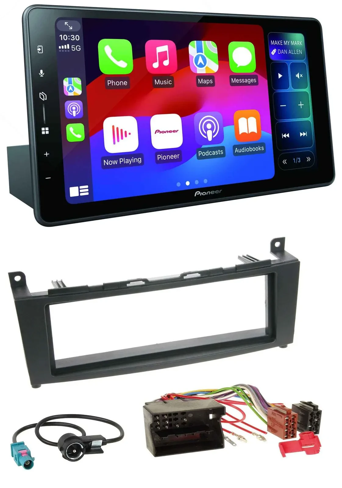 Автомагнитола Pioneer Bluetooth, DAB, MP3, USB для Mercedes C-Class W204 (с 2007)