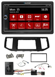 Blaupunkt TMC USB Lenkrad Bluetooth DAB 2DIN Navigation für VW Crafter MAN TGE I