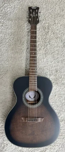 Dean St Augustine Folk Size Solid Top Acoustic Electric Guitar, Vintage Burst