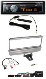 Pioneer CD USB Bluetooth DAB Lenkrad Autoradio für Ford Mondeo 2000-2002 silber