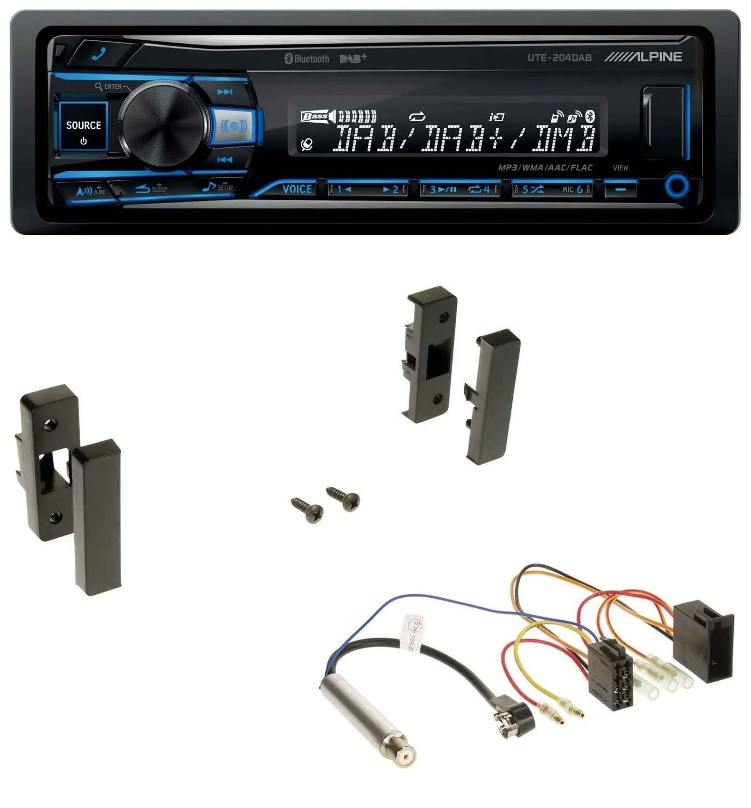 Alpine USB Bluetooth DAB MP3 Autoradio für Audi A3 (8L, 1996-2000)