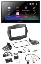 Pioneer USB Bluetooth DAB 2DIN Lenkrad Autoradio für Jeep Renegade ab 2015