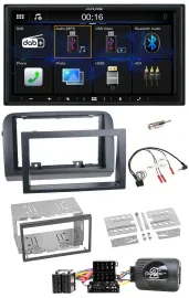 Alpine Bluetooth 2DIN Lenkrad DAB USB Autoradio für Fiat Croma 2005-2010
