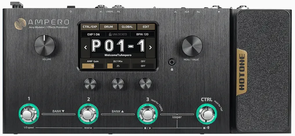 Процессор для электрогитары Hotone Ampero