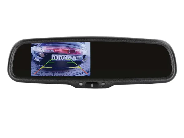 ACV 4.3 Zoll Spiegelmonitor Bluetooth Freisprechfunktion A2DP 2 Video Eingänge 7