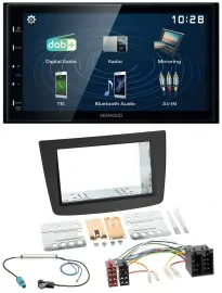 Kenwood 2DIN Bluetooth MP3 USB DAB Autoradio für Alfa Romeo Mito 08-14 955 ISO s
