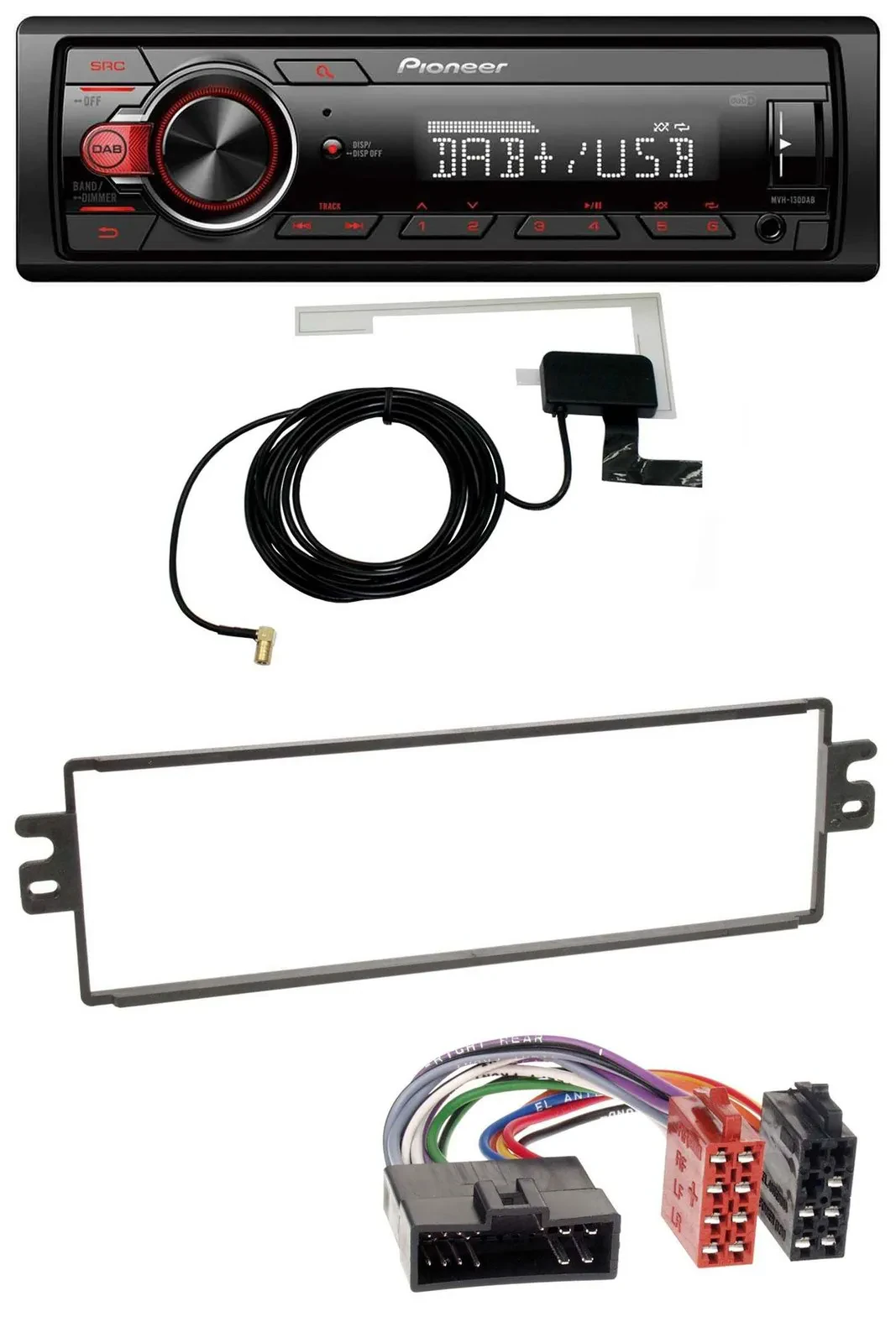 Pioneer 1DIN MP3 DAB USB AUX Autoradio für Kia Rio Clarus Carens bis 2002