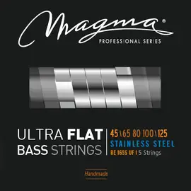 Струны для 5-струнной бас-гитары с плоской обмоткой 45-125 Magma Strings BE165SUF