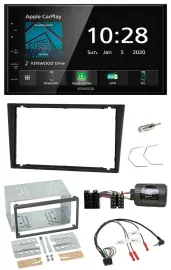 Автомагнитола для Opel Corsa C/Vectra C Kenwood 2 DIN Bluetooth DAB USB антрацит