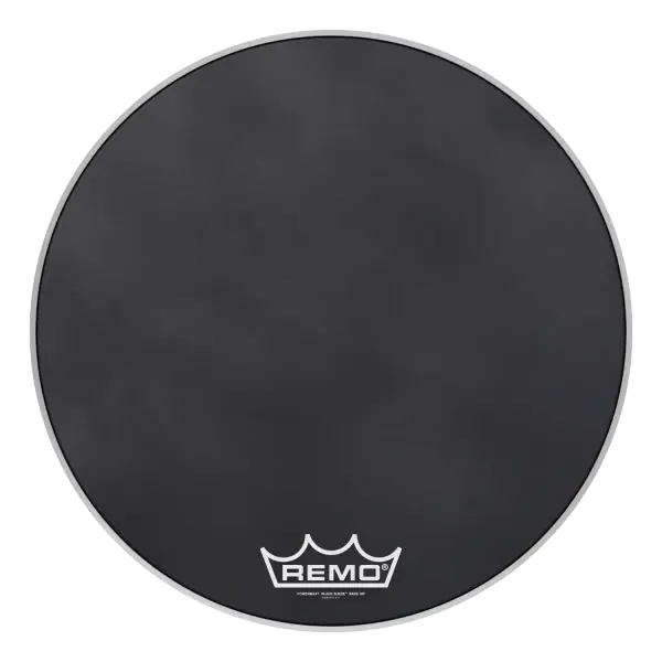 Пластик для барабана Remo 24" Powermax Black Suede Crimplock