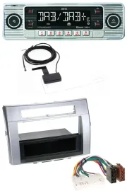 Dietz Bluetooth USB MP3 DAB Autoradio für Toyota Corolla Verso 2004-2009 silber