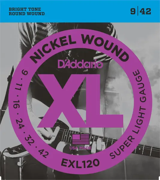 Струны для электрогитары D'Addario EXL120 9-42