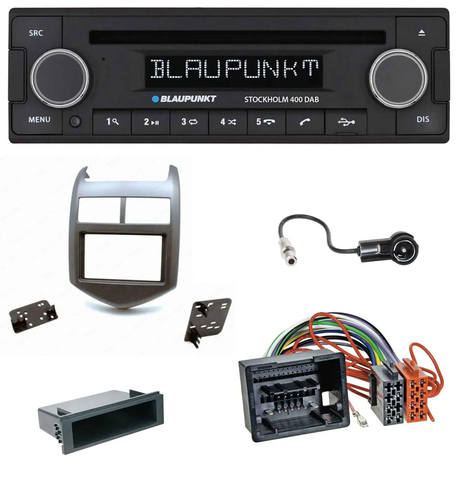 Автомагнитола Blaupunkt CD, USB, Bluetooth, DAB, MP3 для Chevrolet Aveo/Sonic (с 2011)