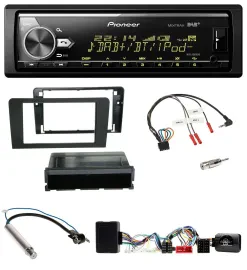 Pioneer Bluetooth USB DAB Lenkrad Autoradio für Audi A3 Symphony Aktivsystem ISO