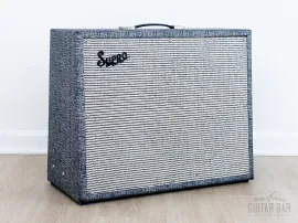 1965 Supro Thunderbolt S6420 Vintage 1x15 Tube Amp, Jensen C15PS & USA Tube Set