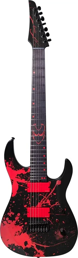 Электрогитара LEGATOR Ninja Custom Slaughter 7-String Blood/Black