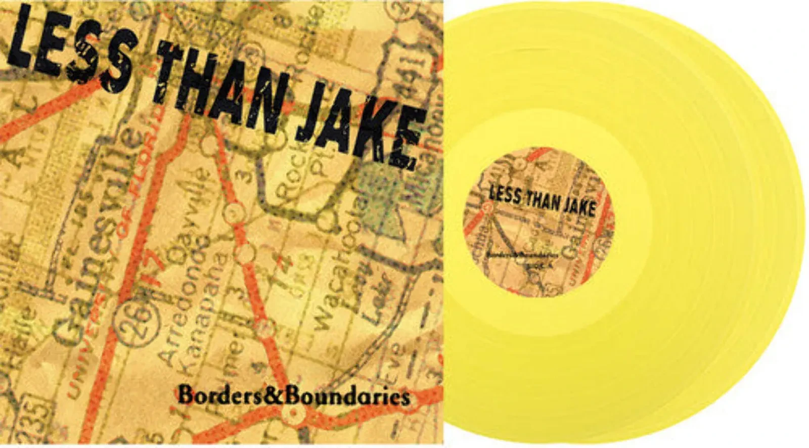Less than Jake - Borders & Boundaries [Yellow Vinyl] NEW Vinyl