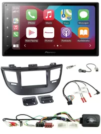 Pioneer USB Lenkrad DAB 2DIN Bluetooth Autoradio für Hyundai Tucson 15-20 schwar