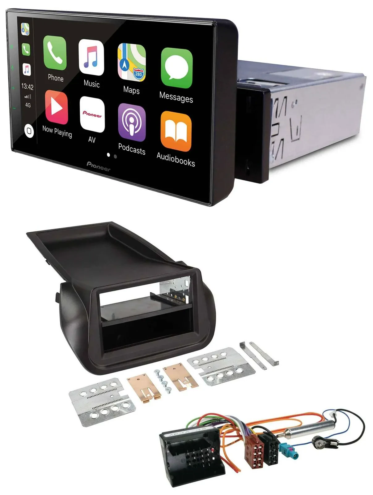 Pioneer Bluetooth MP3 DAB USB Autoradio für Citroen Nemo Peugeot Bipper ab 2008