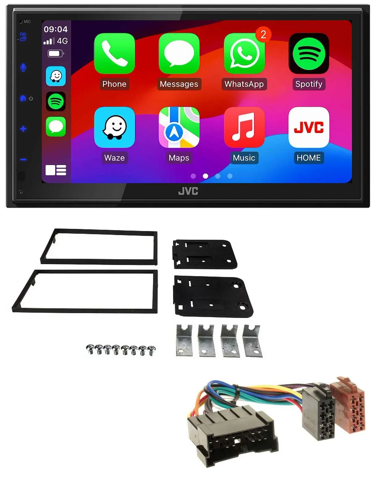 JVC Bluetooth USB MP3 2DIN DAB Autoradio für Kia Carens II 2002-2006