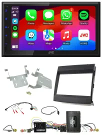 JVC Bluetooth 2DIN Lenkrad DAB USB Autoradio für Porsche Cayenne 11-16 Infoadapt