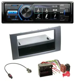 JVC Bluetooth MP3 USB DAB Autoradio für Ford Fiesta Focus 04-08 anthrazit