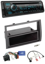 Kenwood Bluetooth USB CD Lenkrad DAB Autoradio für Fiat Ducato 2008-2011 schwarz