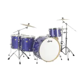 Ударная установка акустическая Ludwig Centennial Zep 4-Piece Shell Pack Blue Sparkle