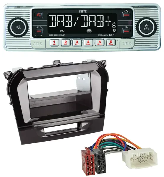 Dietz Bluetooth MP3 DAB USB Autoradio für Suzuki Vitara (ab 2015)